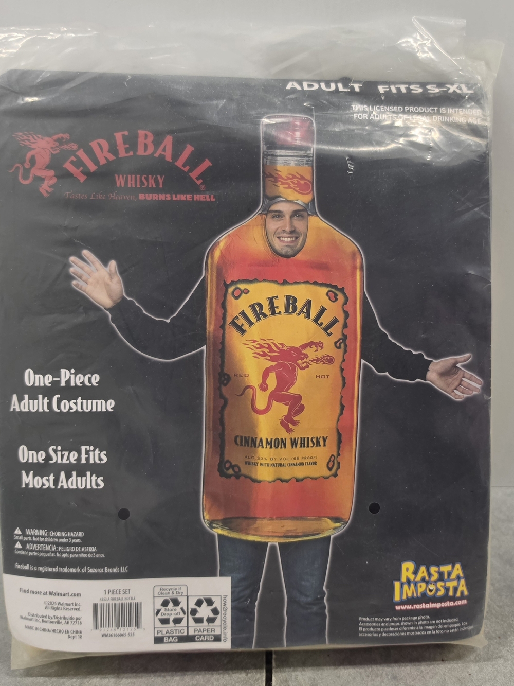 Rasta Imposta Fireball Bottle Halloween Costume